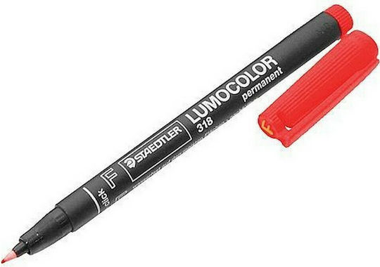 Staedtler Lumocolor 318 F Маркер за Рисуване 0.6мм Red (f)