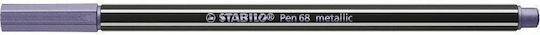 Stabilo Pen 68 Маркер за Рисуване 1.4мм Metallic Purple