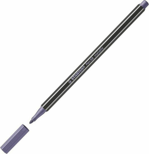 Stabilo Pen 68 Маркер за Рисуване 1.4мм Metallic Purple