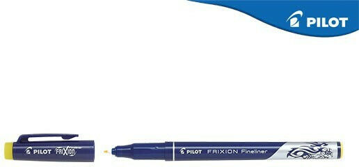 Pilot Frixion Fineliner Μαρκαδόρος Σχεδίου Κίτρινος 0.45mm