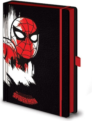 Pyramid International Σημειωματάριο Marvel Ριγέ με Λάστιχο και Θήκη για Στυλό A5 Spiderman