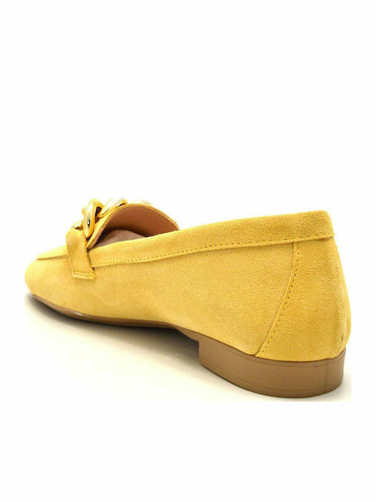 Women's Loafers in Yellow Color