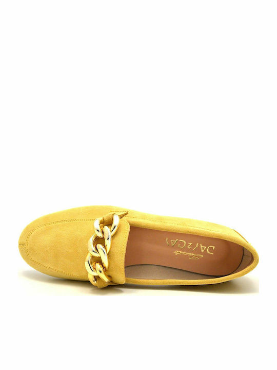 Women's Loafers in Yellow Color
