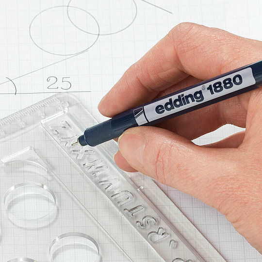 Edding 1880 Drawliner Marker de Desen Negru 01.1880-02/1 0.2mm