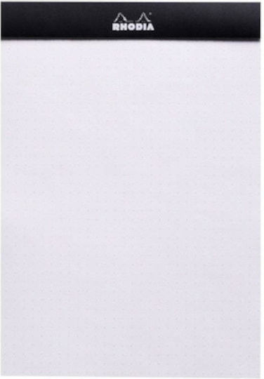 Rhodia Notizblock 80 Blätter A5 mit Punkten Schwarz