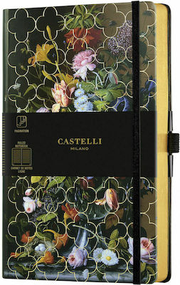 Castelli Notebook A5 Ruled with Elastic and Pen Holder Multicolour