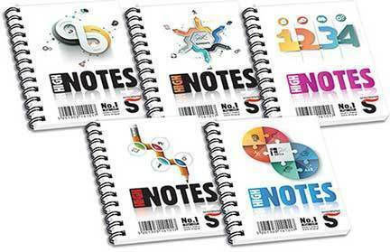 Skag High Notes No4 Notebook Spiral 60 Sheets A5 Ruled Multicolour (Μiscellaneous Designs)