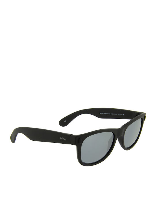 Invu Unbreakable Kids Sunglasses with Polarized Mirror Lens Black for 4-7 Years