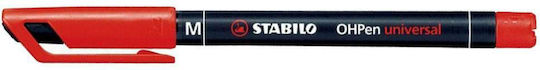 Stabilo ΟΗPen Universal M Transparency Marker 1mm Red