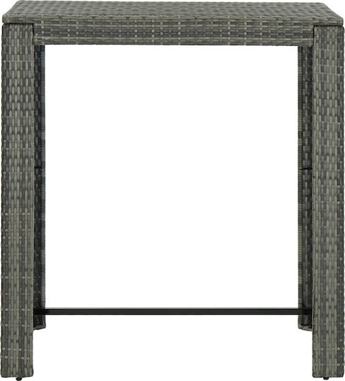 Set Bar Exterior 5 Piese Gri Cu Perne