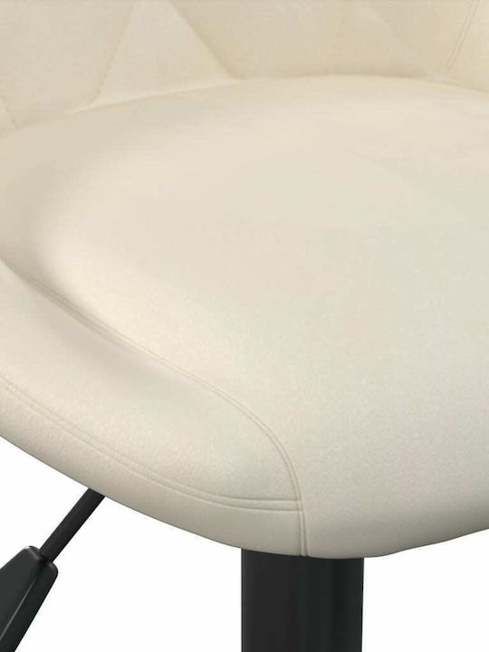 Swivel Visitor Chair Κρεμ 46x44x62cm