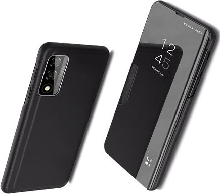 Hurtel Clear View Book Πλαστικό Μαύρο (Realme 7)