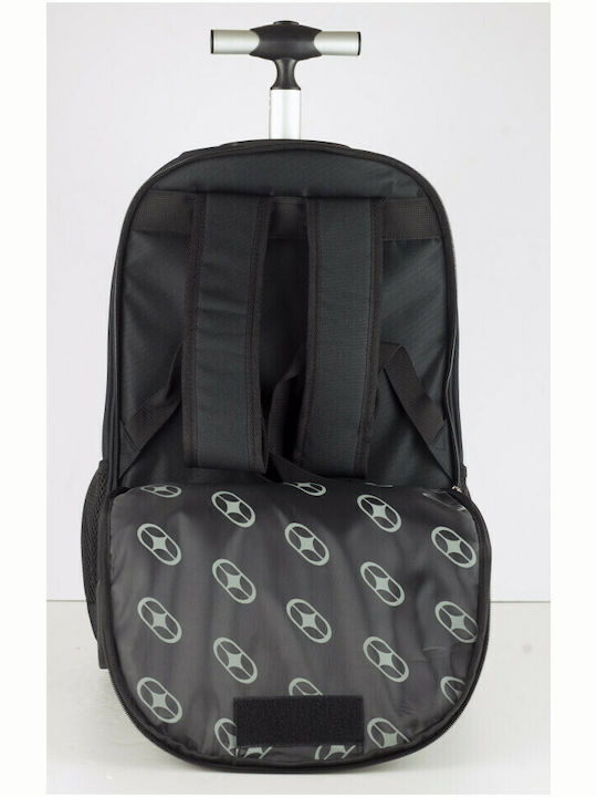 No Fear School Bag Trolley Elementary, Elementary Black with Water Bottle Holder 30Liters