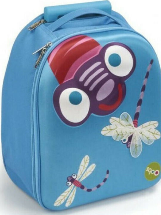 Oops Easy Dragonfly Ученическа Раница Куфар Детска Градина Светлосиня