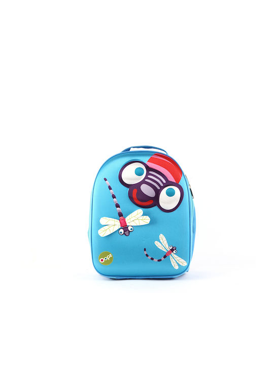 Oops Easy Dragonfly Ученическа Раница Куфар Детска Градина Светлосиня