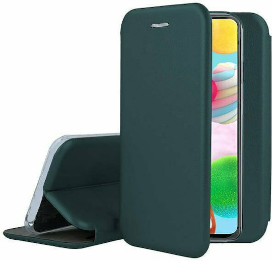 Forcell Elegance Buchen Sie Synthetisches Leder Grün (Galaxy A41)