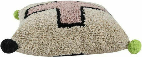 Lorena Canals Kinder Wurfkissen Cross Beige 37x50cm