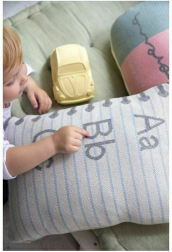 Lorena Canals Kinder Wurfkissen Notebook Beiges 30x45cm