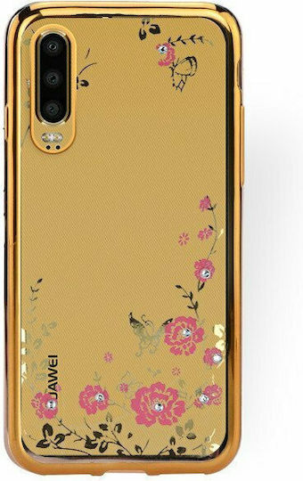 Forcell Diamond Back Cover Silicon Auriu (Huawei P30)