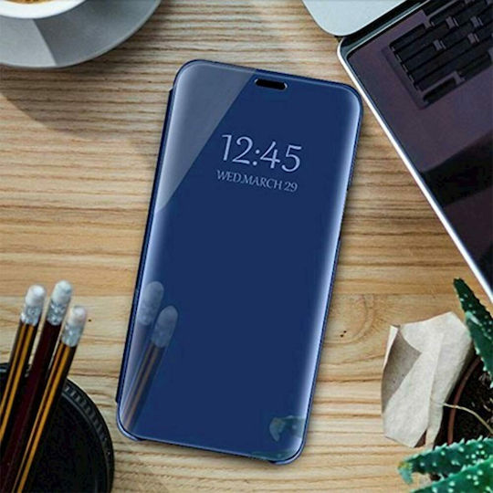 Clear View Buchen Sie Kunststoff Blau (Huawei Y6s / Honor 8A)