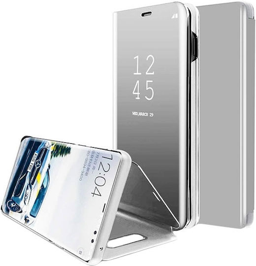 Hurtel Clear View Book Plastic Silver (Galaxy S8+)