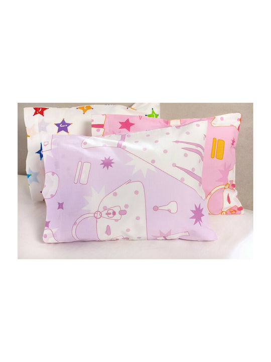 Aigaion Față de pernă pentru bebeluși din 100% bumbac Violet 30x40cm
