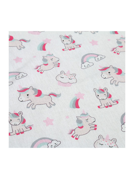 Dimcol Unicorn Baby Cotton Pillowcase Pink 35x45cm