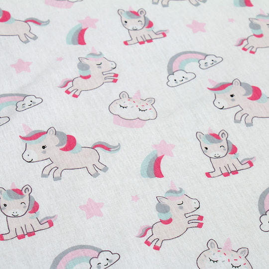 Dimcol Baby Pillowcase 108 White-Pink 35x45cm