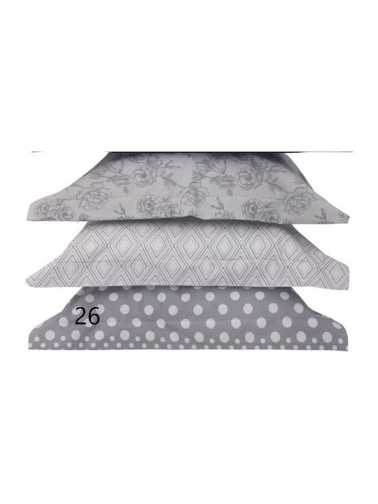 Anna Riska Mix & Match Baby Cotton Pillowcase Gray 35x40cm