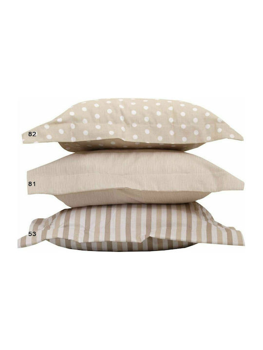 Anna Riska Mix & Match Baby Cotton Pillowcase Beige 35x40cm