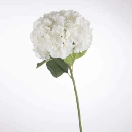 Hortensia Dekoratives Künstliches Zweigstelle Weiß 83cm Atmosphera