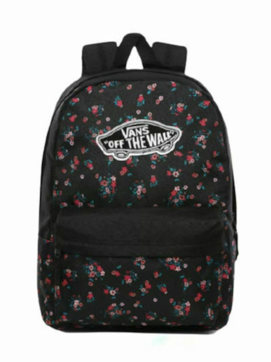 Vans Realm Backpack Junior High-High School School Backpack Black L32xW12xH42cm Beauty Floral Black 1