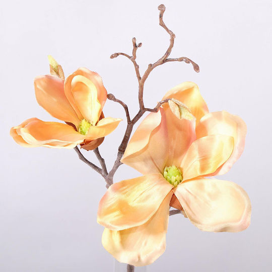 Künstlicher dekorativer Zweig Magnolie Orange 50cm Supergreens