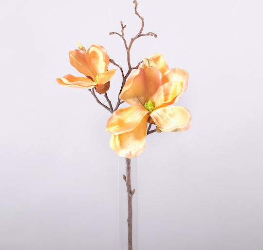 Künstlicher dekorativer Zweig Magnolie Orange 50cm Supergreens