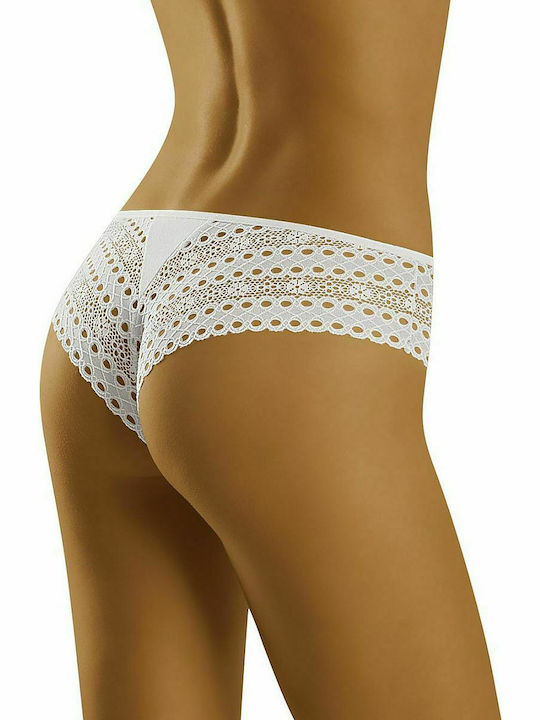 Wolbar Eco-Fo Cotton Women's Brazil with Lace White 127464