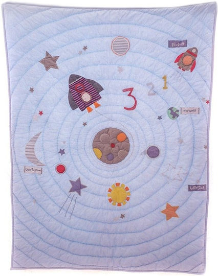 Bizzi Growin Faraway Universe Πάπλωμα Κούνιας Γκρι 110x130cm