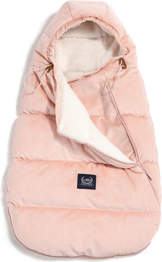 La Millou Aspen Baby Stroller Footmuff Powder Pink with Velvet Lining 85x50cm