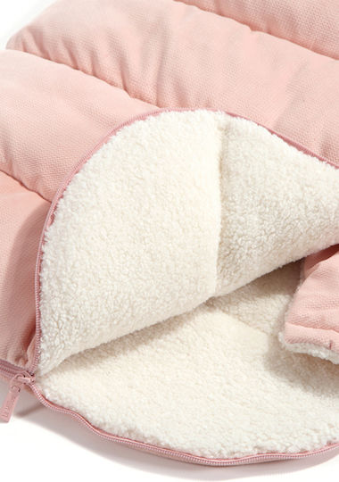 La Millou Aspen Baby Stroller Footmuff Powder Pink with Velvet Lining 85x50cm
