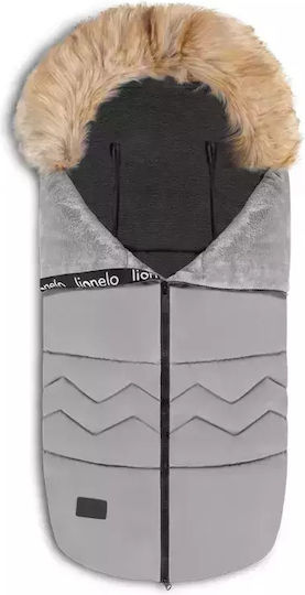 Lionelo Frode Universal Waterproof Stroller Footmuff with Fleece Lining 90x45cm Gray Dove