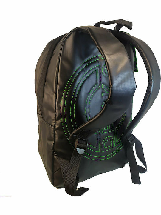 Deck 9 Black Glare School Bag Backpack Elementary, Elementary Black with Water Bottle Holder 25Liters