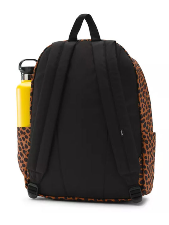 Vans Old Skool H20 School Bag Backpack Junior High-High School Brown with Water bottle holder 22Liters