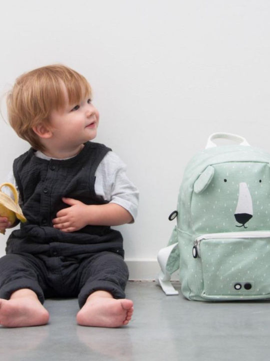 Trixie Mr. Polar Bear School Bag Backpack Kindergarten Light Blue