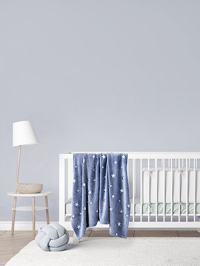 Kocoon Fleece Blanket Glow Star Fluorescent Blue 150x220cm