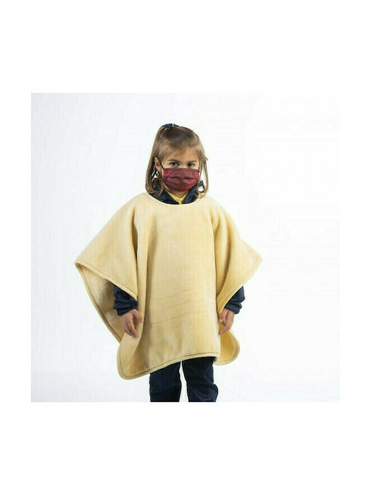 Piel SA Blanket Velvet Poncho Yellow 80x110cm