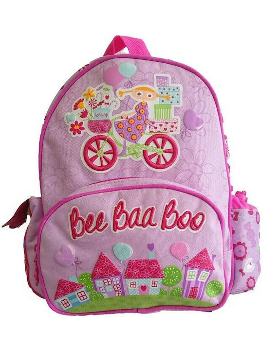 Graffiti Bee Baa Boo School Bag Backpack Kindergarten in Pink color