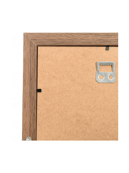 vidaXL Wall-Mounted Multi Wooden Light Brown Picture Frame