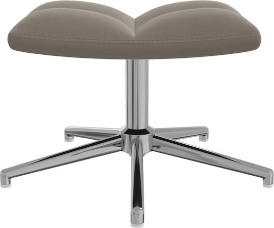С поставка за крака Кадифен Light Grey 62x68x98см