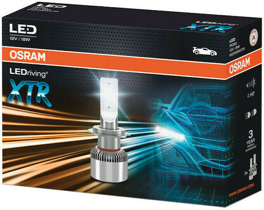 Osram Lămpi Autoturismului LEDriving XTR H7 LED 6000K Alb rece 12V 18W 2buc
