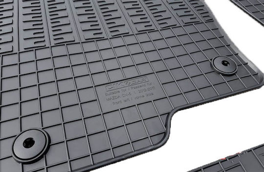 Cik Set of Front and Rear Mats 4pcs for Mazda CX-5 2012-2017 Black