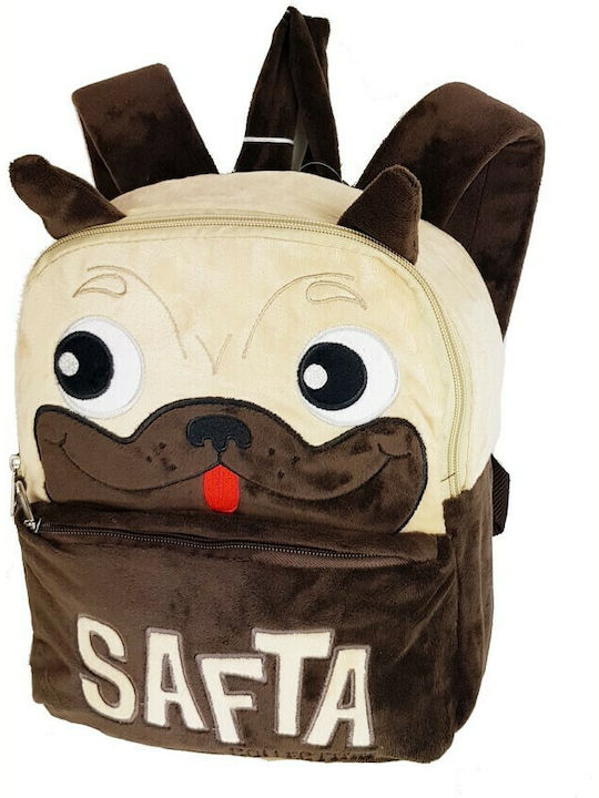 Safta Dog School Bag Backpack Kindergarten in Brown color